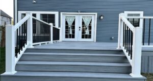 Read more about the article Our new deck installation with vinyl railings is a game changer