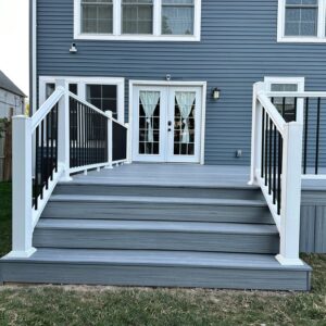 Read more about the article Our new deck installation with vinyl railings is a game changer